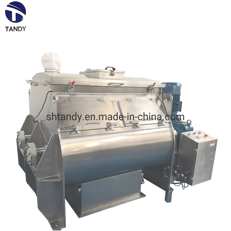 Powder Groove Type Blade Blender Trough Shape Double Paddle Mixer